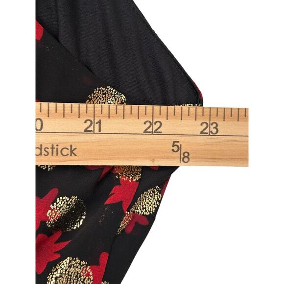 Lane Bryant Dress Womens Size 20 Multicolor Surplice Fitted Metallic Dot Midi - Picture 12 of 16